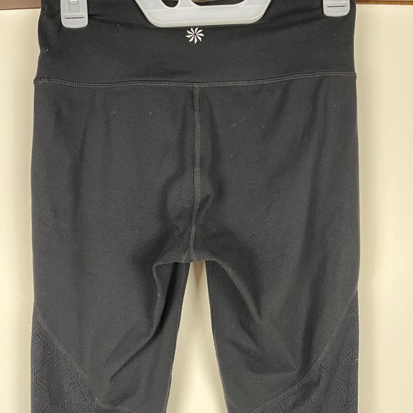 Athleta Black Mesh Leggings Size Small - Picture 7 of 13